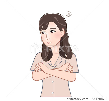  穿著睡衣的女人 84470872