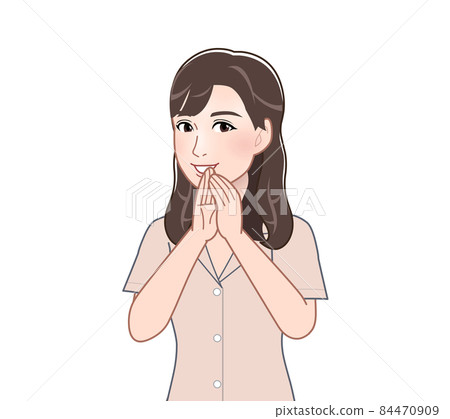 穿著睡衣的女人 穿著睡衣的女人 84470909