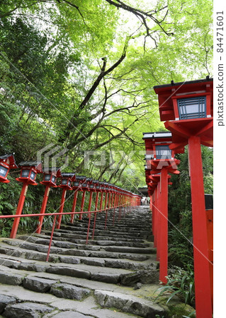 Japanese scenery, Kibune temples and shrines in Kyoto. 84471601