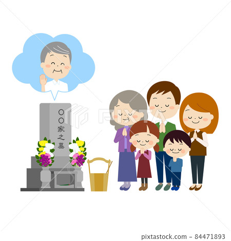 一家人去爺爺的墳墓（秋/冬） 84471893