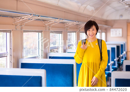 Women's Travel Women's Travel by Train Middle Women's Travel Inside the Car Women's Travel Women's Travel by Train Middle Women's Travel Inside the Car 84472020