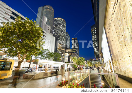 In front of Nagoya Station, Nagoya City, Illuminations, in front of Midland Square, JR Central Towers 84474144