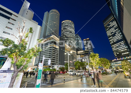 In front of Nagoya Station, Nagoya City, Illuminations, in front of Midland Square, JR Central Towers 84474579