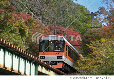 Eizan Electric Railway Kurama Line Maple Tunnel Eizan Electric Railway Kurama Line Maple Tunnel 84475140