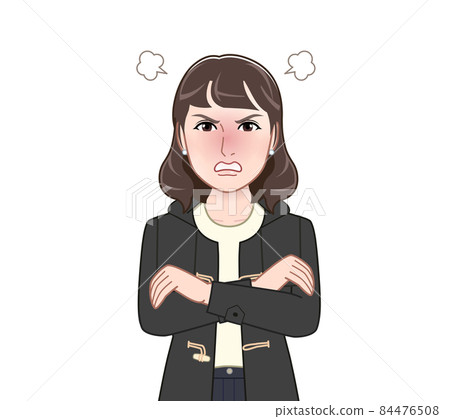 穿粗呢大衣的女性 穿粗呢大衣的女性 84476508