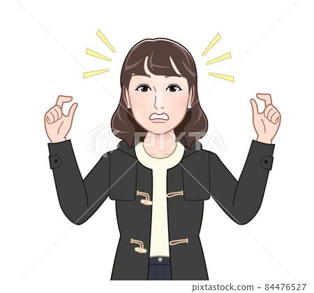 Female in a duffle coat Female in a duffle coat 84476527