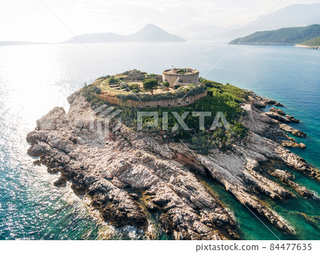 Fortress Mamula on a rocky island in the Kotor Bay. Montenegro Fortress Mamula on a rocky island in the Kotor Bay. Montenegro 84477635