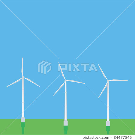 風力發電廠圖標圖示清潔能源全球變暖預防碳中和可持續發展目標 84477846