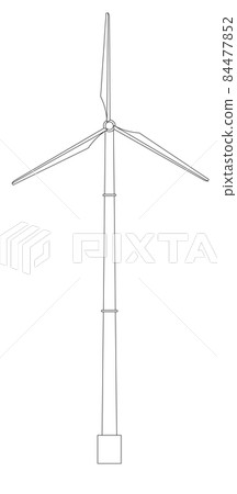 風力發電機線圖說明清潔能源防止全球變暖碳中和可持續發展目標 風力發電機線圖說明清潔能源防止全球變暖碳中和可持續發展目標 84477852