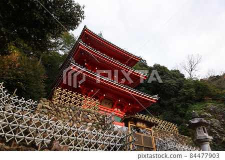 岐阜公園三層塔的秋景 岐阜公園三層塔的秋景 84477903