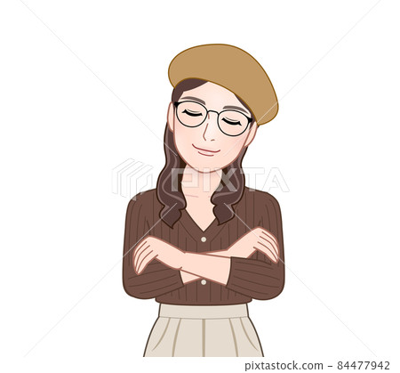Female in a beret 84477942