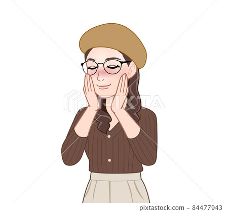Female in a beret 84477943