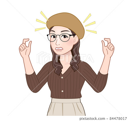 Female in a beret Female in a beret 84478017