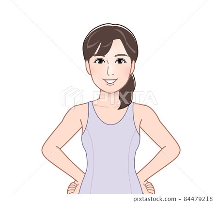 穿內衣的女性 穿內衣的女性 84479218