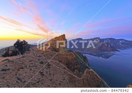 從中國北部看白頭山天地 84479342