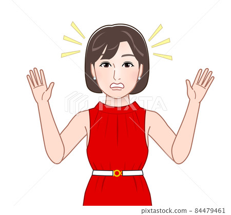 Woman in a red dress Woman in a red dress 84479461