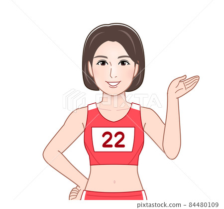 Female track and field athlete Female track and field athlete 84480109