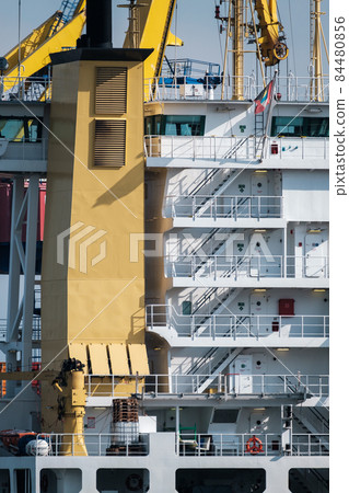 Hose outside modern industrial ship Hose outside modern industrial ship 84480856