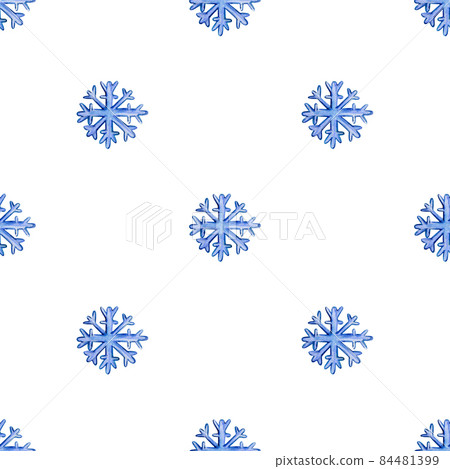 seamless Christmas pattern with snowflakes 84481399
