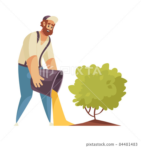 Fertilizing Bush Gardener Composition 84481483
