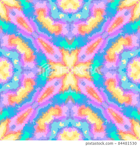 seamless colorful kaleidoscopic psychedelic tie day print 84481530