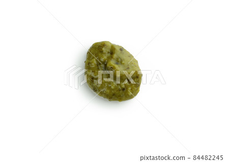Tasty Pesto sauce isolated on white background 84482245