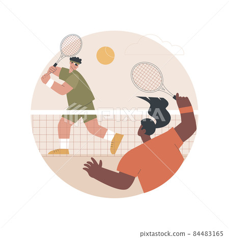 Tennis abstract concept vector illustration. 84483165