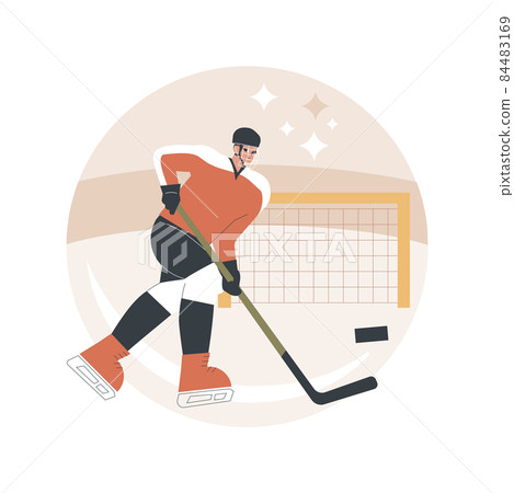 Ice Hockey abstract concept vector illustration. Ice Hockey abstract concept vector illustration. 84483169