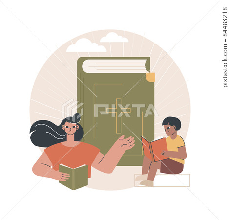 Holy bible abstract concept vector illustration. 84483218