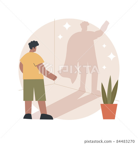 Self-esteem abstract concept vector illustration. Self-esteem abstract concept vector illustration. 84483270