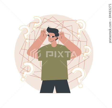 Cognitive dissonance abstract concept vector illustration. Cognitive dissonance abstract concept vector illustration. 84483271