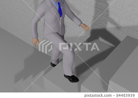 Image of a businessman stepping up Image of a businessman stepping up 84483939