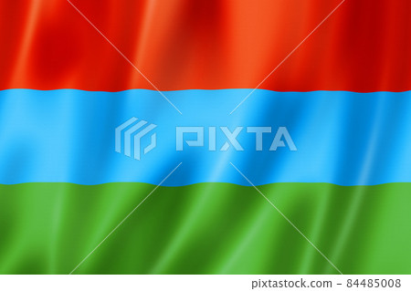 Karelia state - Republic -  flag, Russia 84485008