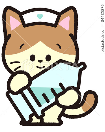 Brown bee cat with injection Brown bee cat with injection 84485876