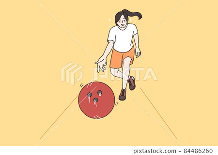 Leisure games and bowling concept Leisure games and bowling concept 84486260
