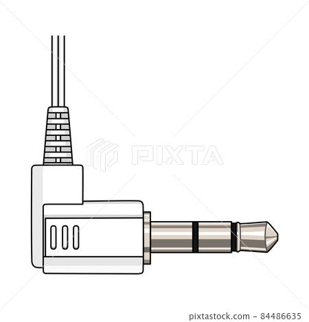 Earphone plug (L-shaped 3.5mm stereo mini plug) 84486635