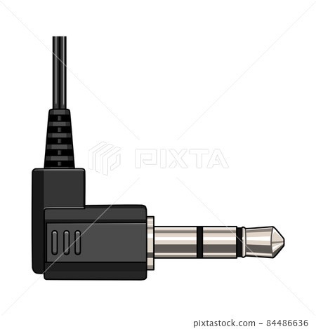 Earphone plug (L-shaped 3.5mm stereo mini plug) 84486636