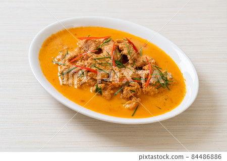 panang curry with pork panang curry with pork 84486886