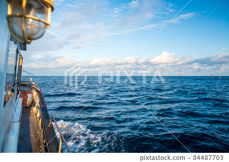 石川縣輪島漁港-輪島海岸外,從漁船上看到的景色,攝於 11 月中旬 石川縣輪島漁港-輪島海岸外,從漁船上看到的景色,攝於 11 月中旬 84487703