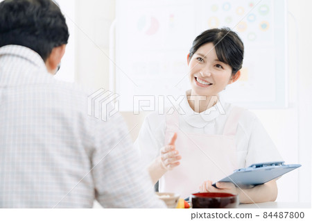 A woman with nutritional guidance A woman with nutritional guidance 84487800