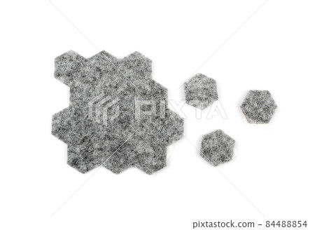 Adhesive felt pads floor protectors, felt stickers isolated Adhesive felt pads floor protectors, felt stickers isolated 84488854