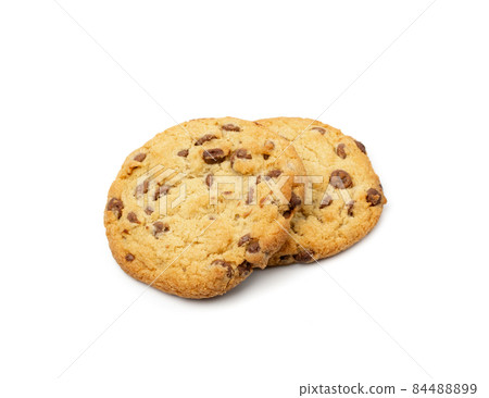 Simple Cookie Isolated, Oatmeal Sugar Bitten Cookies Simple Cookie Isolated, Oatmeal Sugar Bitten Cookies 84488899
