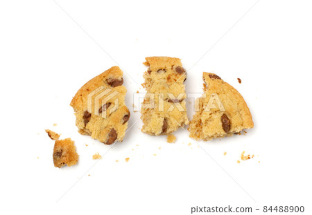 Simple Cookie Isolated, Oatmeal Sugar Bitten Cookies Simple Cookie Isolated, Oatmeal Sugar Bitten Cookies 84488900