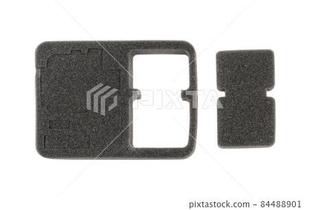 Packaging foam for electronic equipment isolated Packaging foam for electronic equipment isolated 84488901