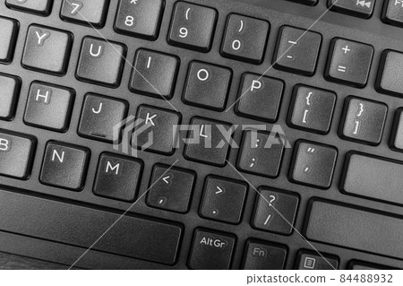 Black Keyboard Keys, Macro Shot of Keyboard Buttons Black Keyboard Keys, Macro Shot of Keyboard Buttons 84488932