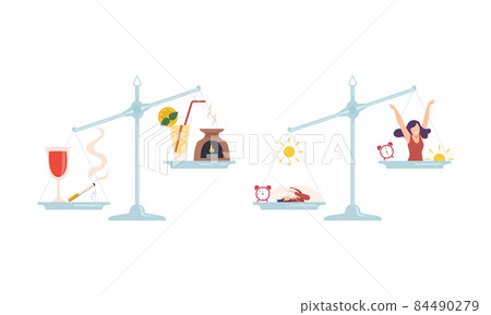 Outbalanced Scales with Different Things of Value Comparison Vector Set Outbalanced Scales with Different Things of Value Comparison Vector Set 84490279