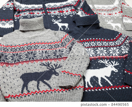 Various kids Nordic style sweaters 84490565