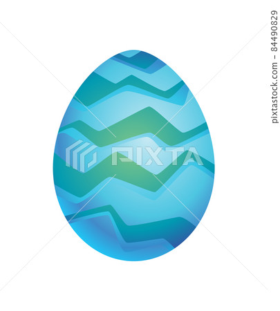 Dragon dinosaur egg with decorative pattern. Dino cartoon egg-shell. Whole painted egg icon. Vector spotted glossy egg-shaped of bird or animal Dragon dinosaur egg with decorative pattern. Dino cartoon egg-shell. Whole painted egg icon. Vector spotted glossy egg-shaped of bird or animal 84490829