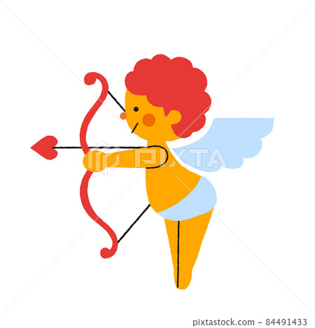 簡單可愛的側身丘比特圖 1 84491433