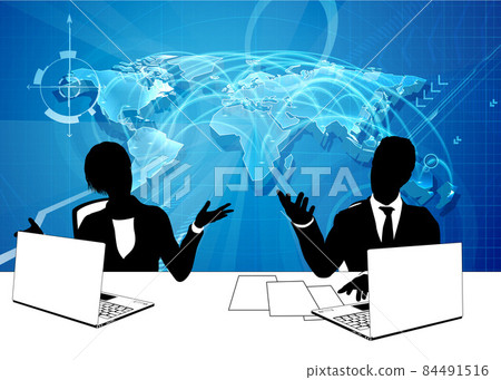 News Anchor Silhouette TV Reporter Presenters News Anchor Silhouette TV Reporter Presenters 84491516